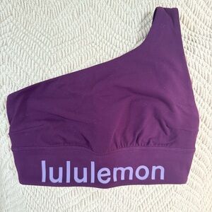 lululemon athletica Plum One-Shoulder Sports Bra